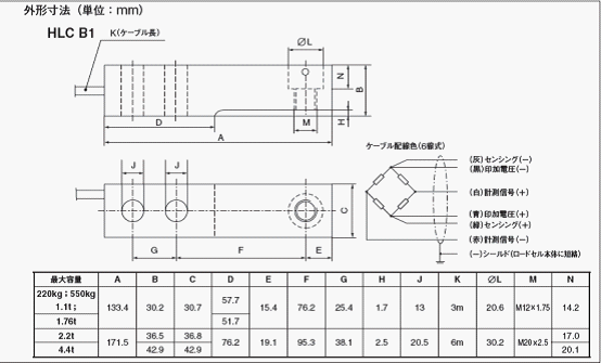 HLCA1C3稱重傳感器,HLCA1C3稱重傳感器平面圖圖