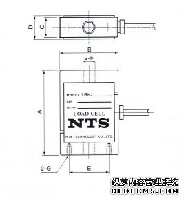 日本NTS  LRM-1KN稱重傳感器產(chǎn)品尺寸