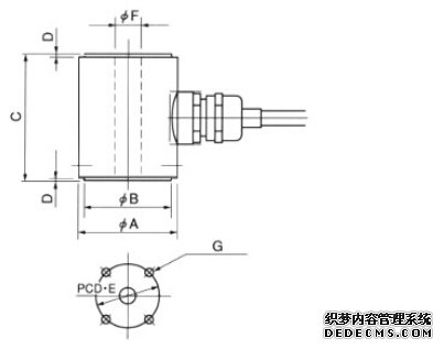 日本NTS  LCH-10KN稱(chēng)重傳感器產(chǎn)品尺寸